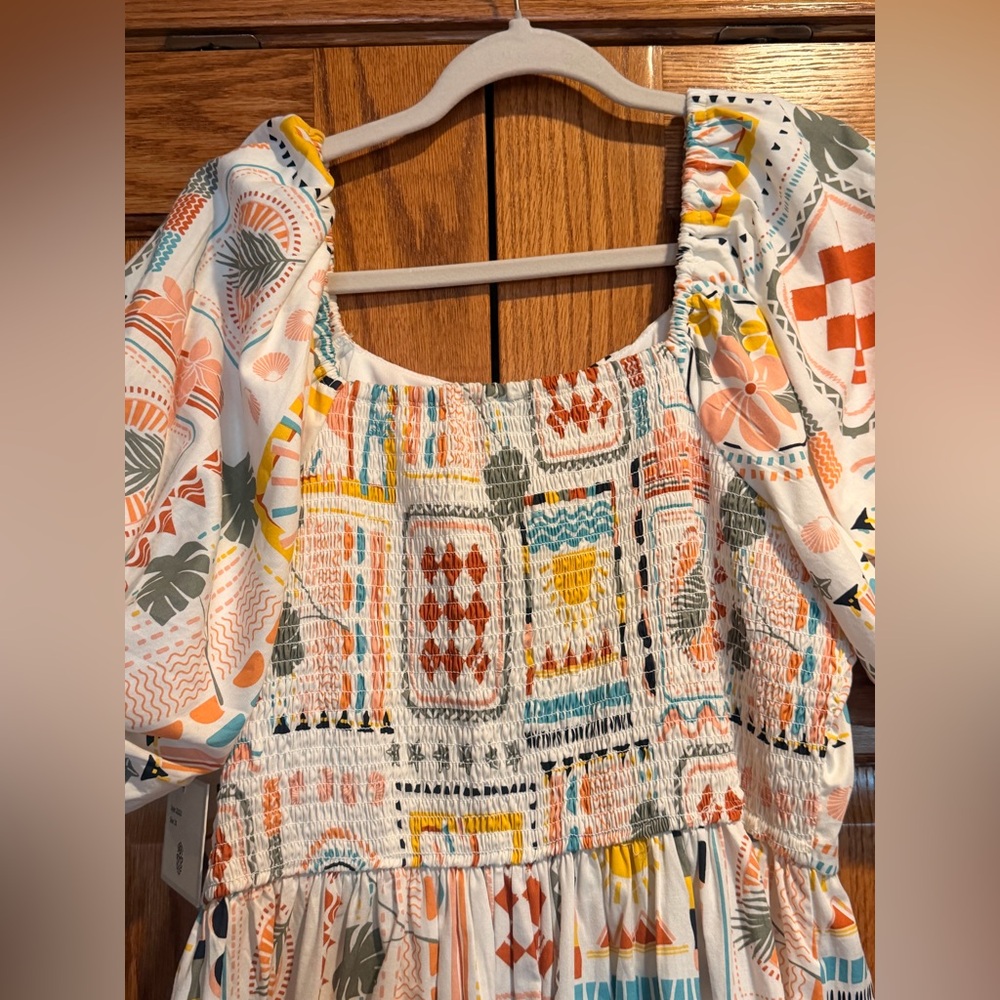 T.J.Maxx Multicolor Patterned Maxi Dress - Picture 7 of 7